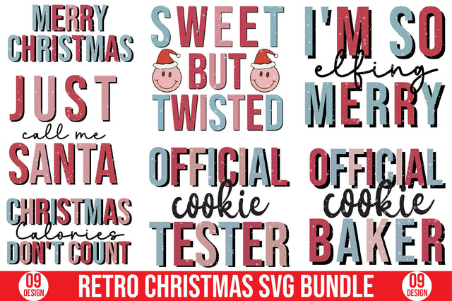 Retro Christmas Svg Bundle SVG SVGista 