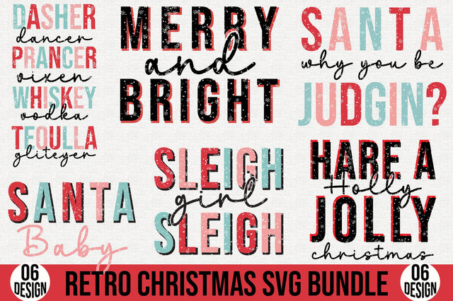 Retro Christmas Svg Bundle SVG SVGista 