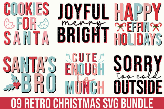 Retro Christmas Svg Bundle SVG SVGista 