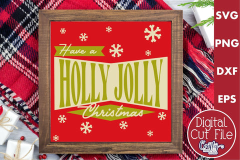 Retro Christmas Svg Bundle, Vintage Christmas Sign Old Style SVG Crafty Mama Studios 