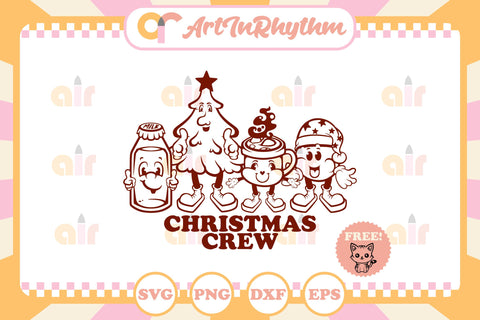 Retro Christmas svg / Christmas crew svg SVG Artinrhythm shop 