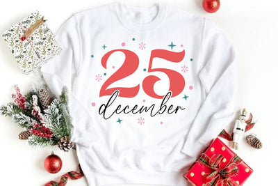 Retro Christmas SVG Design, 25 december SVG FiveStarCrafting 
