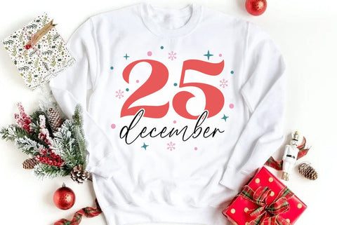 Retro Christmas SVG Design, 25 december SVG FiveStarCrafting 
