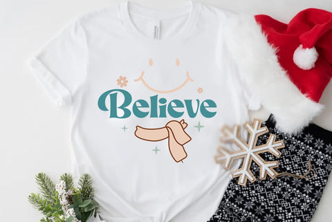 Retro Christmas SVG Design, Believe SVG FiveStarCrafting 