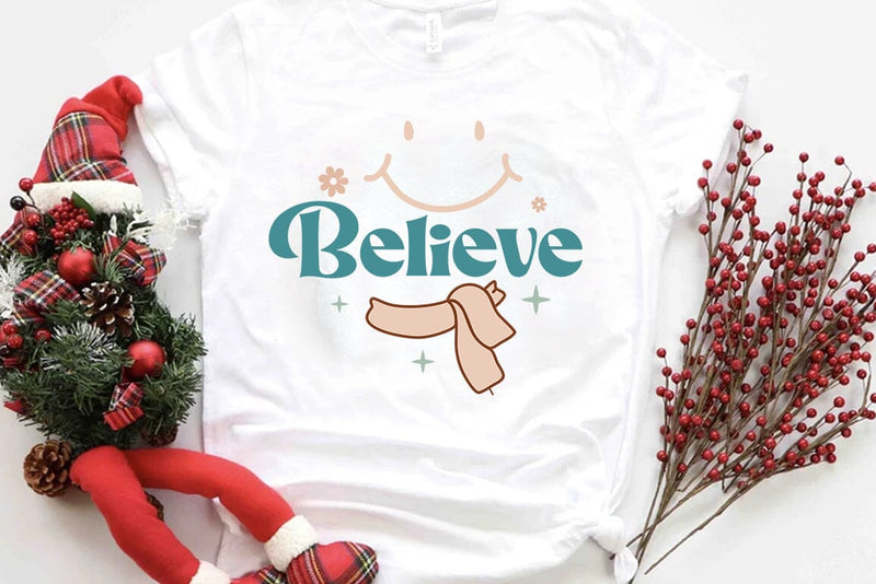 Retro Christmas SVG Design, Believe SVG FiveStarCrafting 