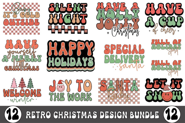 Retro Christmas SVG Design Bundle SVG SVGista 