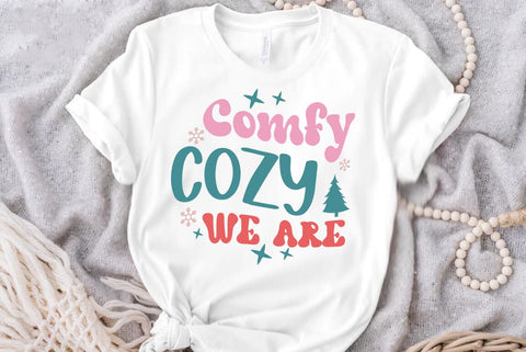 Retro Christmas SVG Design, Comfy cozy we are SVG FiveStarCrafting 