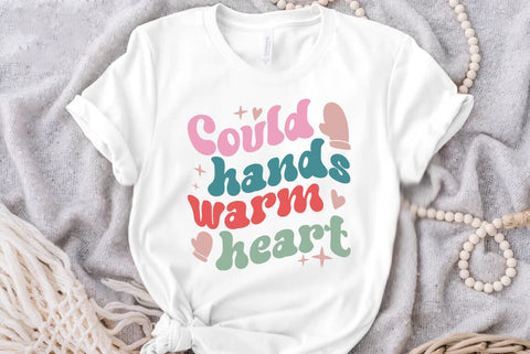 Retro Christmas SVG Design, Could hands warm heart SVG FiveStarCrafting 