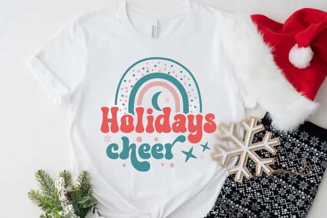 Retro Christmas SVG Design, Holidays cheer SVG FiveStarCrafting 