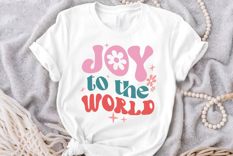 Retro Christmas SVG Design, Joy to the world SVG FiveStarCrafting 