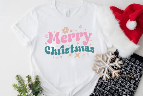 Retro Christmas SVG Design, Merry Christmas SVG FiveStarCrafting 