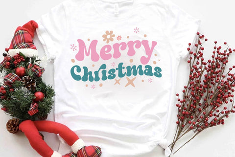 Retro Christmas SVG Design, Merry Christmas SVG FiveStarCrafting 