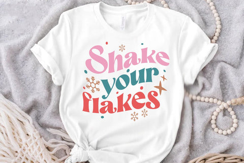 Retro Christmas SVG Design, Shake your flakes SVG FiveStarCrafting 