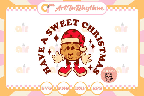 Retro Christmas svg / Have a sweet Christmas svg SVG Artinrhythm shop 