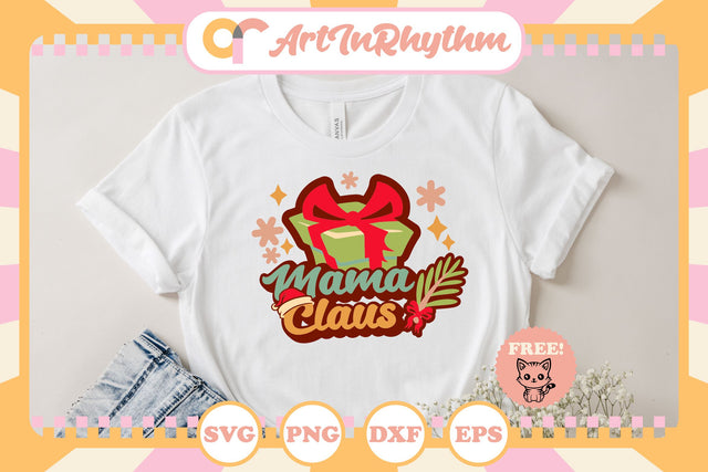 Retro Christmas svg / Mama Claus svg SVG Artinrhythm shop 