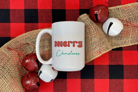 Retro Christmas SVG | Merry Christmas Cut File SVG CraftLabSVG 