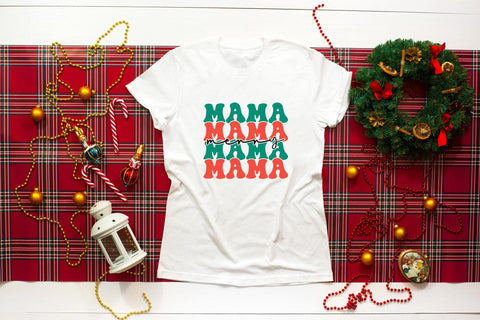 Retro Christmas SVG - Merry Mama SVG SVG CraftLabSVG 