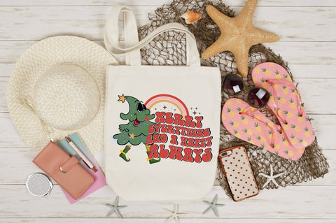 Retro Christmas Tree Cartoon Sublimation SVG designartist 