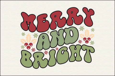 Retro Classic Christmas Sublimation Bundle SVG Rupkotha 