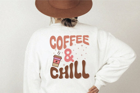 Retro Coffee & Chill Svg SVG Creativeart88 