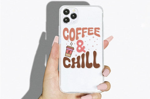 Retro Coffee & Chill Svg SVG Creativeart88 
