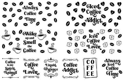 Retro Coffee Glass Can Bundle | Libbey Glass SVG Bundle SVG B Renee Design 