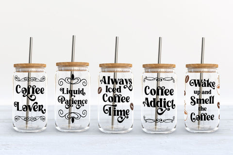 Retro Coffee Glass Can Bundle | Libbey Glass SVG Bundle SVG B Renee Design 