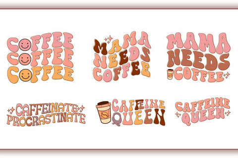 Retro Coffee Sublimation Bundle, PNG SVG Shetara Begum 
