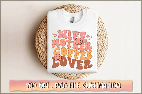 Retro Coffee Sublimation Bundle, PNG SVG Shetara Begum 