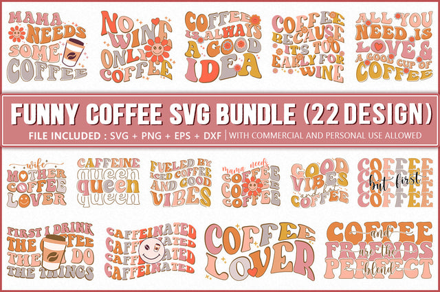 Retro Coffee SVG Bundle, Funny Coffee SVG Shetara Begum 