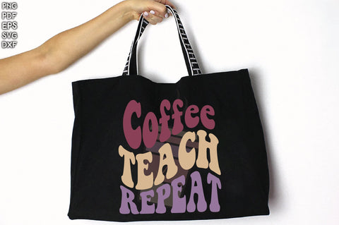 Retro Coffee Teach Repeat Sublimation Creativeart88 
