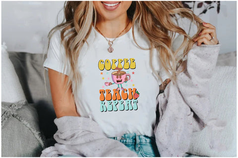 Retro Coffee Teach Repeat Sublimation Sublimation Jagonath Roy 