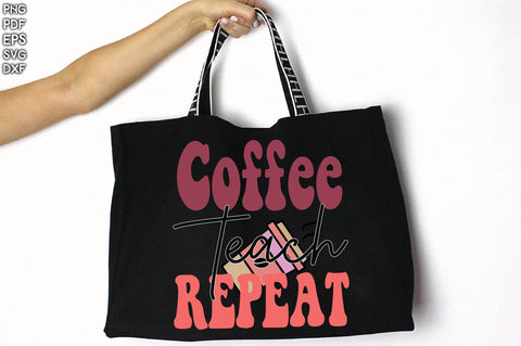 Retro Coffee Teach Repeat Vol-1 Sublimation Creativeart88 