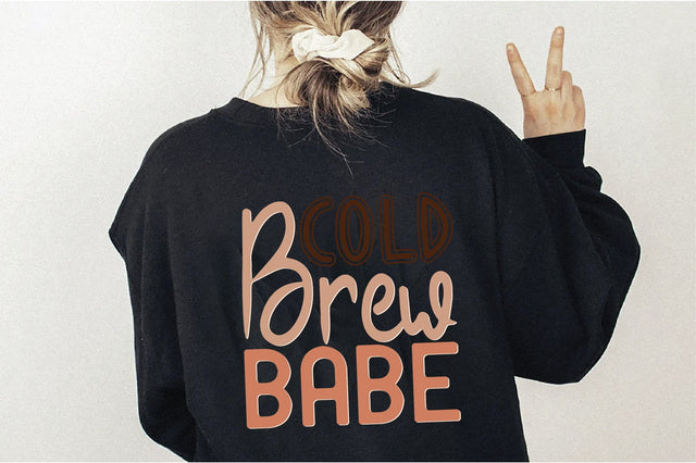 Retro Cold Brew Babe Svg SVG Creativeart88 