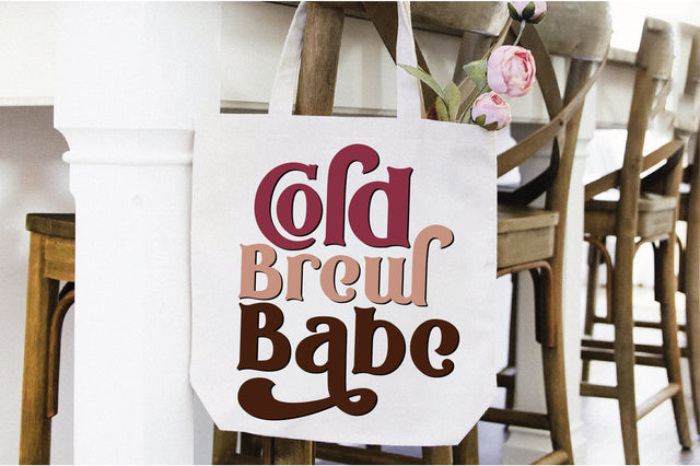 Retro Cold Brew Babe Svg Vol-1 SVG Creativeart88 