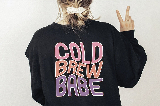 Retro Cold Brew Babe Svg Vol-2 SVG Creativeart88 