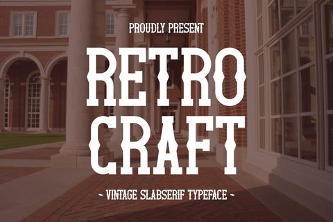Retro Craft - Vintage Slab Serif Font Font Masyafi Studio 