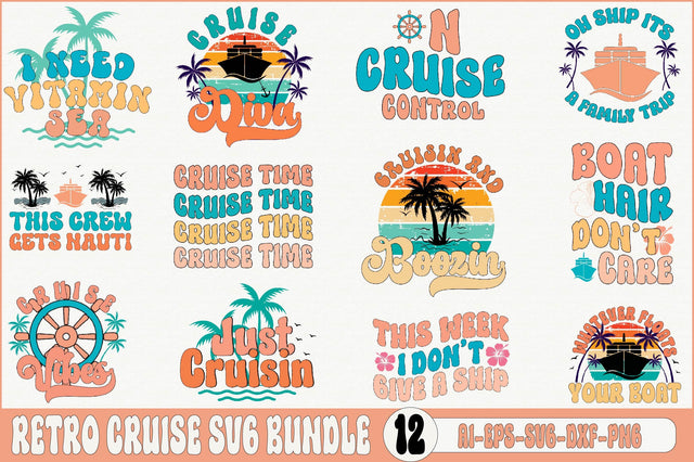 Retro Cruise SVG Bundle SVG SVGista 