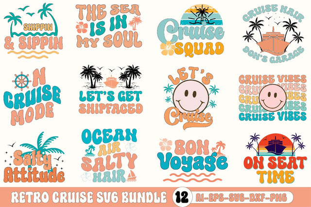 Retro Cruise SVG Bundle SVG SVGista 