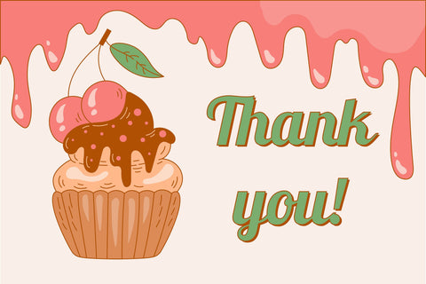 Retro Cupcakes Sublimation Rin Green 