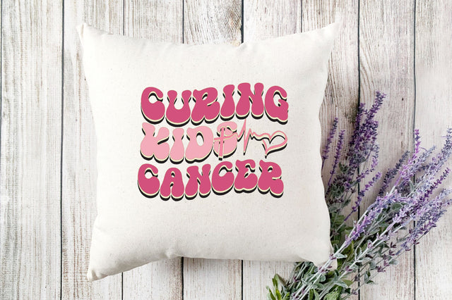 Retro Curing Kids Cancer Svg Sublimation SVGista 