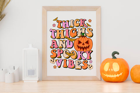 Retro Cute Halloween Sublimation Bundle, Fall PNG SVG Shetara Begum 