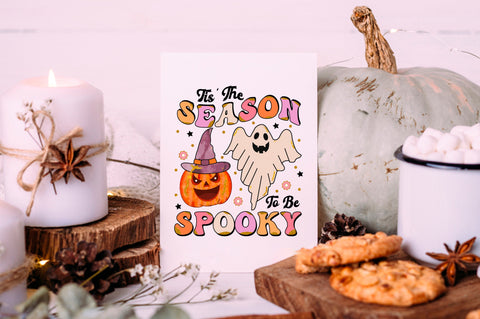 Retro Cute Halloween Sublimation Bundle, Fall PNG SVG Shetara Begum 