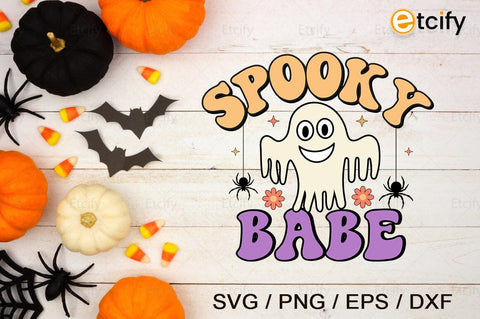 Retro Cute Halloween Sublimation Bundle, Halloween svg bundle, Groovy Halloween design, retro halloween png, retro design, boo png,witch png SVG etcify 