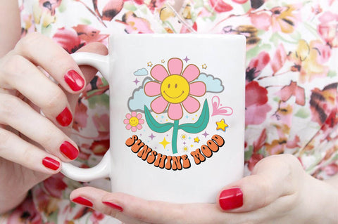 Retro Daisy PNG Sublimation SVG designartist 