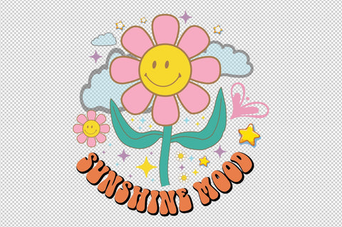 Retro Daisy PNG Sublimation SVG designartist 