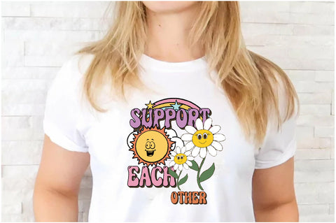 Retro Daisy Quote PNG Sublimation Bundle Sublimation Jagonath Roy 