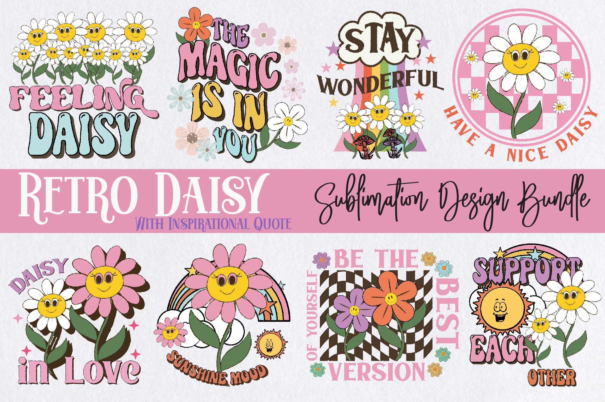 Daisy Sticker Vinyl Bundle