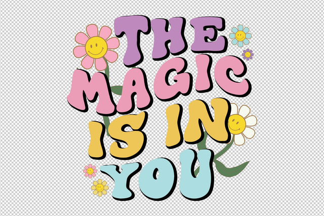 Retro Daisy Quote PNG Sublimation SVG designartist 