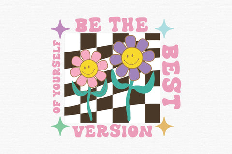 Retro Daisy Quote PNG Sublimation SVG designartist 